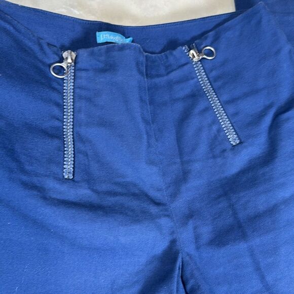 J McLaughlin Weston Blue Straight Leg Zip Pants 2 - Picture 3 of 7